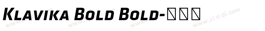 Klavika Bold Bold字体转换